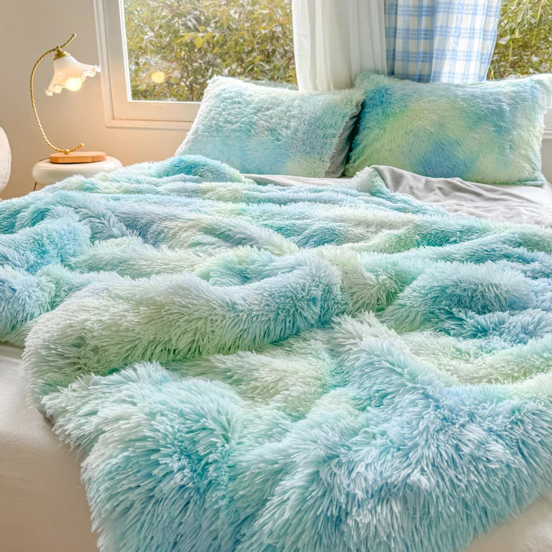 1Pc  Mink velvet fabric Colorful Soft Warm Sofa Throw Blankets Travel Blanket Warm Bedding All Season With zipper Duvet Covers