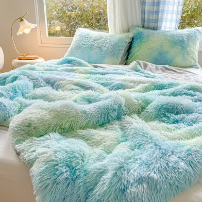 1Pc  Mink velvet fabric Colorful Soft Warm Sofa Throw Blankets Travel Blanket Warm Bedding All Season With zipper Duvet Covers