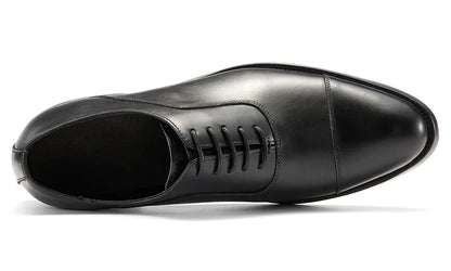 Italian Men's Genuine Leather Oxford Shoes Classic Breathable Gentleman Top Layer Cowhide Business Dress Shoes
