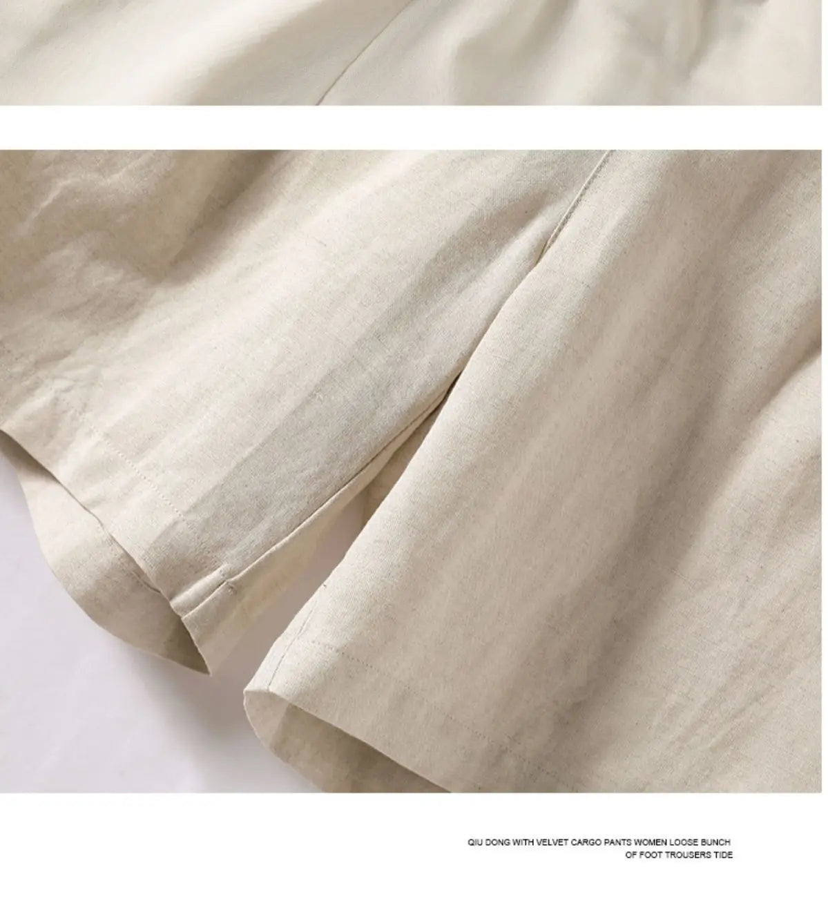 Cotton and Linen Shorts for Women Summer 2025 Loose High Waisted Wide Leg Pants Casual Versatile Solid Retro Straight Shorts