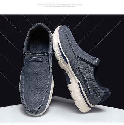Men's Lightweight Canvas Loafers for Outdoor Hiking Camping Casual Sports Running Jogging Shoes Size 39-48