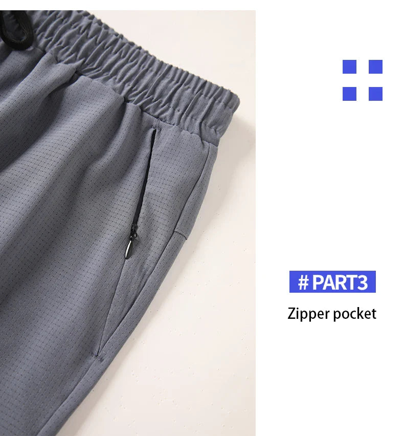 Autumn and winter new sports pants men, breathable casual fitness pants, outdoor running basketball fast dry pants