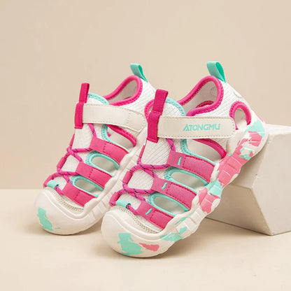 New Girls Sandals Children Water Shoes Cute Outdoor Non-slip Kids Sports Shoes Girls Boy Sandals Sneaker 4 To 12 Years