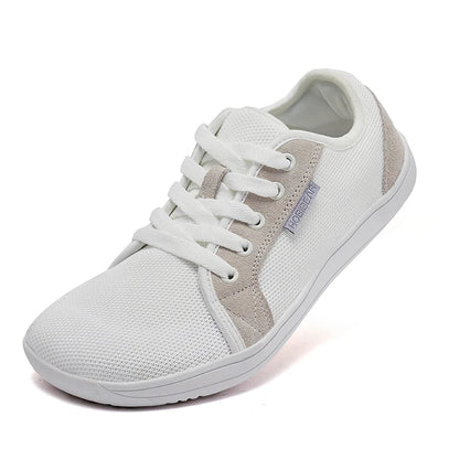 Tênis Esportivo Casual Unissex de Corrida com Cadarço e Zero Drop, Bico Largo, para Caminhada ao Ar Livre