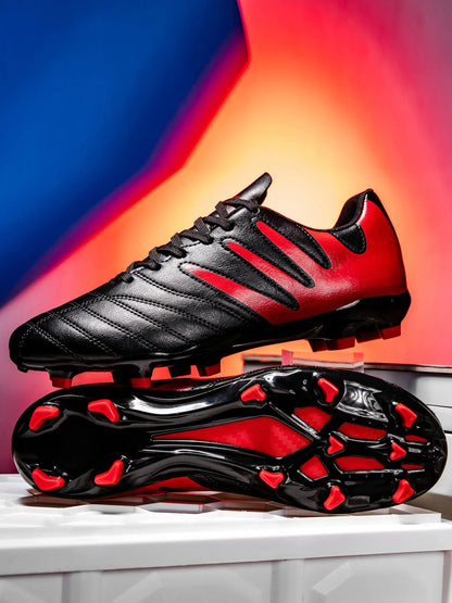 AG FG Outdoor Soccer Boots Breathable PU Fabric Upper TPU Reinforced Sole Wear Resistant Boys Girls Professional Football Shoes