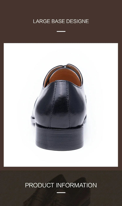 Men's Dress Shoes Handamde Leather Oxfords Shoe For Wedding Party Business Office Genuine Leather Formal Office Shoe