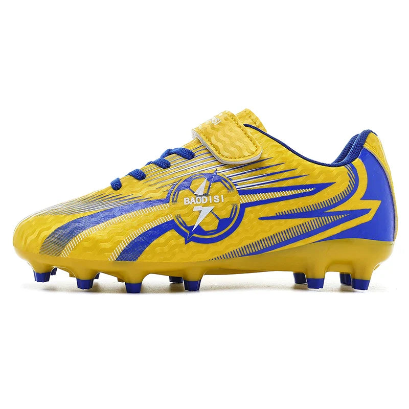 Kids Football Shoes Turf Soccer Cleats Non Slip Lightweight Training Sneakers Indoor Outdoor Futsal Boots Breathable Boys Girls