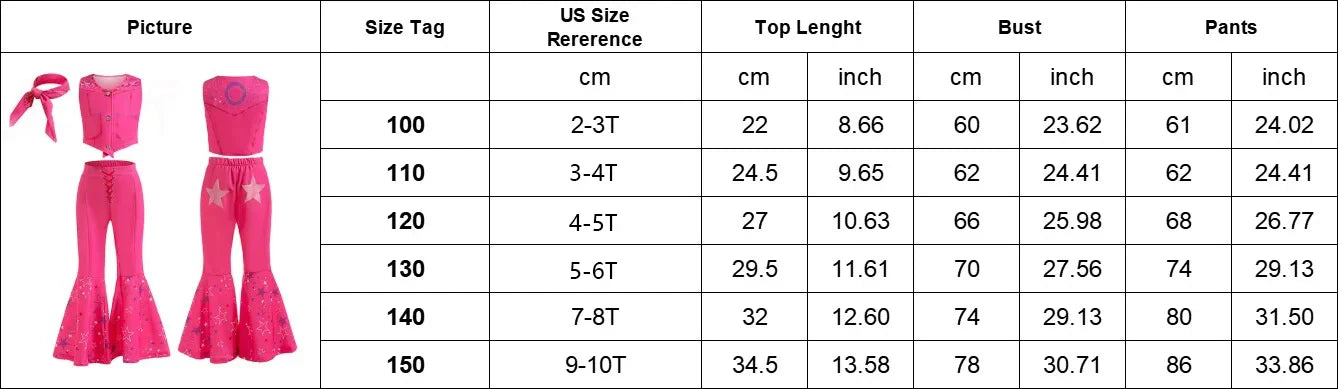 Movie Barbier Halloween Girls Cosplay Costume Peach Princess Dress Vintage Rose Top+Pants+Scarf Street Punk Set Party Clothes