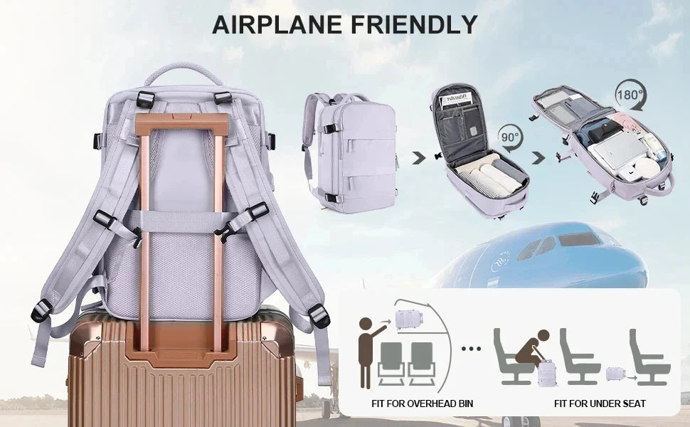 Travel Backpack for Women 40x25x17 Airplane Cabin Backpack Carry-On Luggage 14inch Laptop Backpack Casual Schoolbackpack