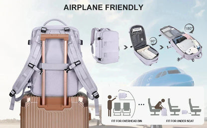 Travel Backpack for Women 40x25x17 Airplane Cabin Backpack Carry-On Luggage 14inch Laptop Backpack Casual Schoolbackpack