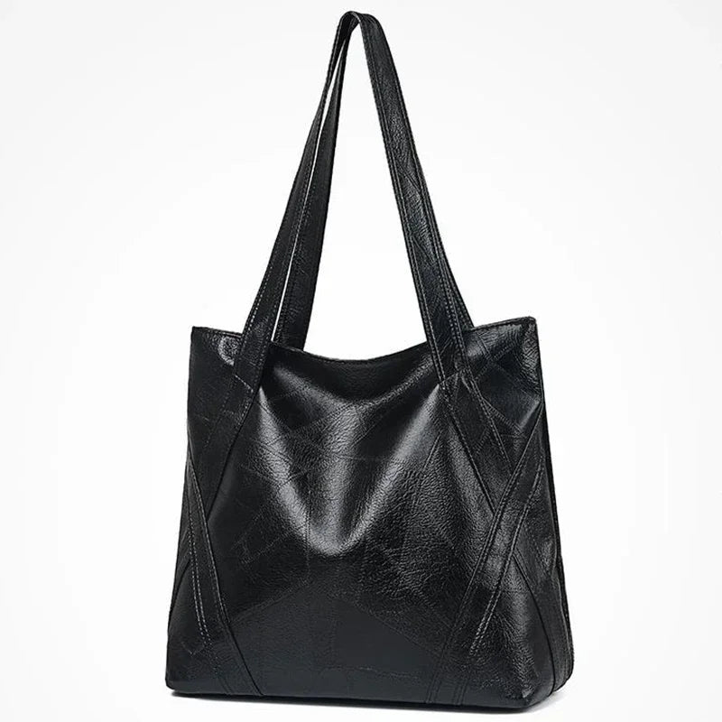 PU Zipper High Quality Women's Shoulder Bag 2024 Soft Faced  Large Capacity Fashionable Commuting Women's Shoulder Bag