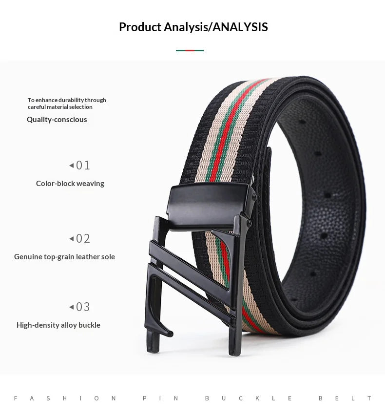 Leather luxury belt for men, stylish and handsome with high quality. Leather belt for women, durable and versatile for jeans.