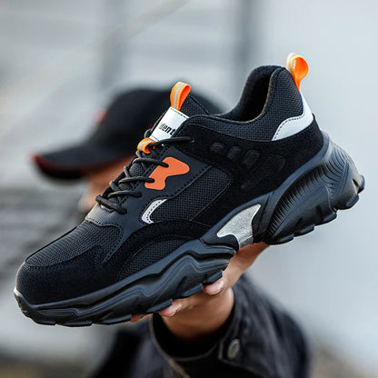Men's safety shoes, work shoes, anti smashing and anti piercing work boots, indestructible safety boots