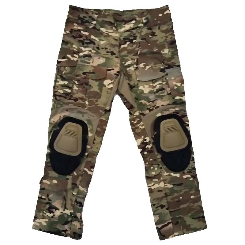 GEN3 Tactical Pants G3 Men Combat Trousers CP Camo Cargo Pant +Knee Pads Training Hunting Pants Work Clothing  Wear-resisting