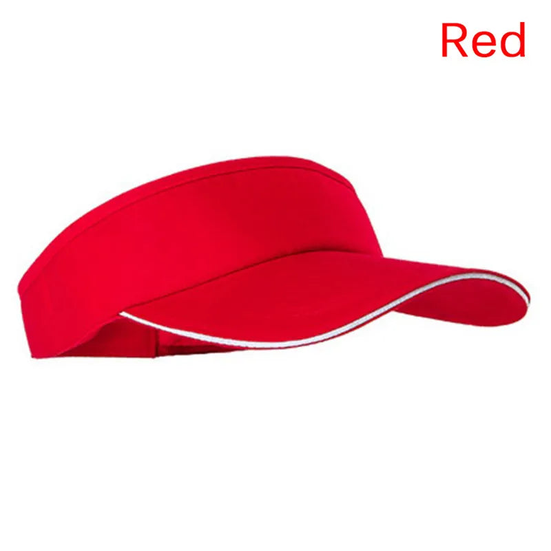 New Tennis Caps Men Women Adjustable Sport Headband Classic Sun Sports Visor Hat Running Caps Tennis Beach Hat Outdoor SportsHat