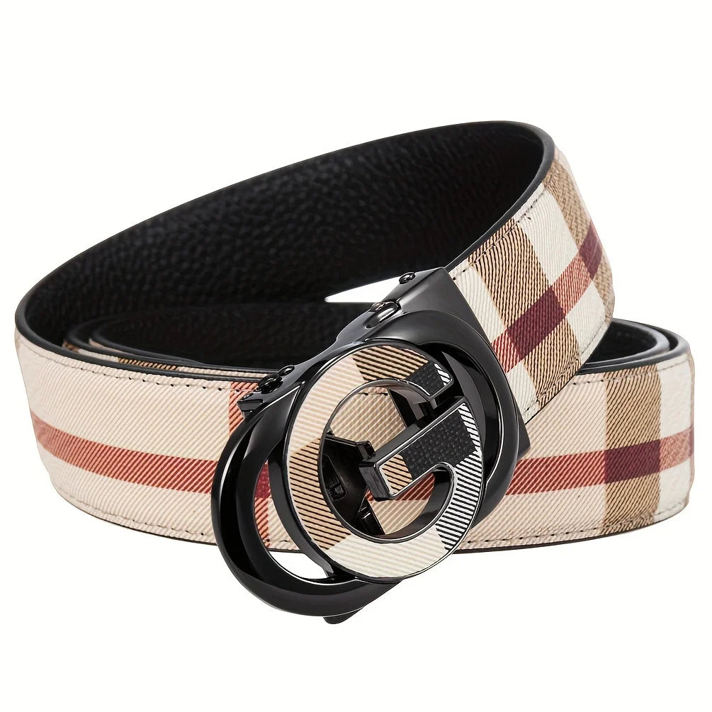 Men's Luxury Leather Cowhide Belt Classic Design & Durable Buckle Perfect for Formal & Business Attire Belts for Men 2026 New