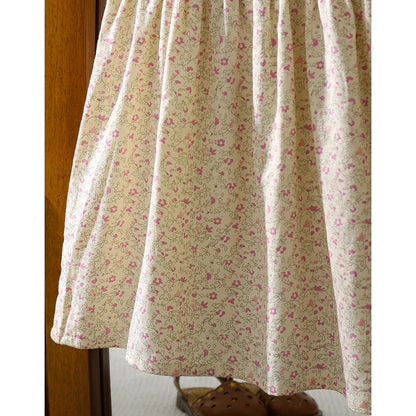 1-6Yrs Casual Summer Kids Girls Dress Floral Kids Clothes Ruffled Collar Purple Baby Girl Princess Dress New Flower Girl Dresses