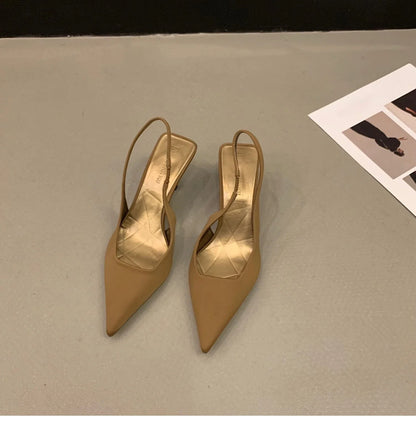 2024 Fashionable Pointed Toe Stiletto Heel Shallow Mouth New Sandals Summer Sexy Elegant Casual Stiletto Women's Shoes NO:M05
