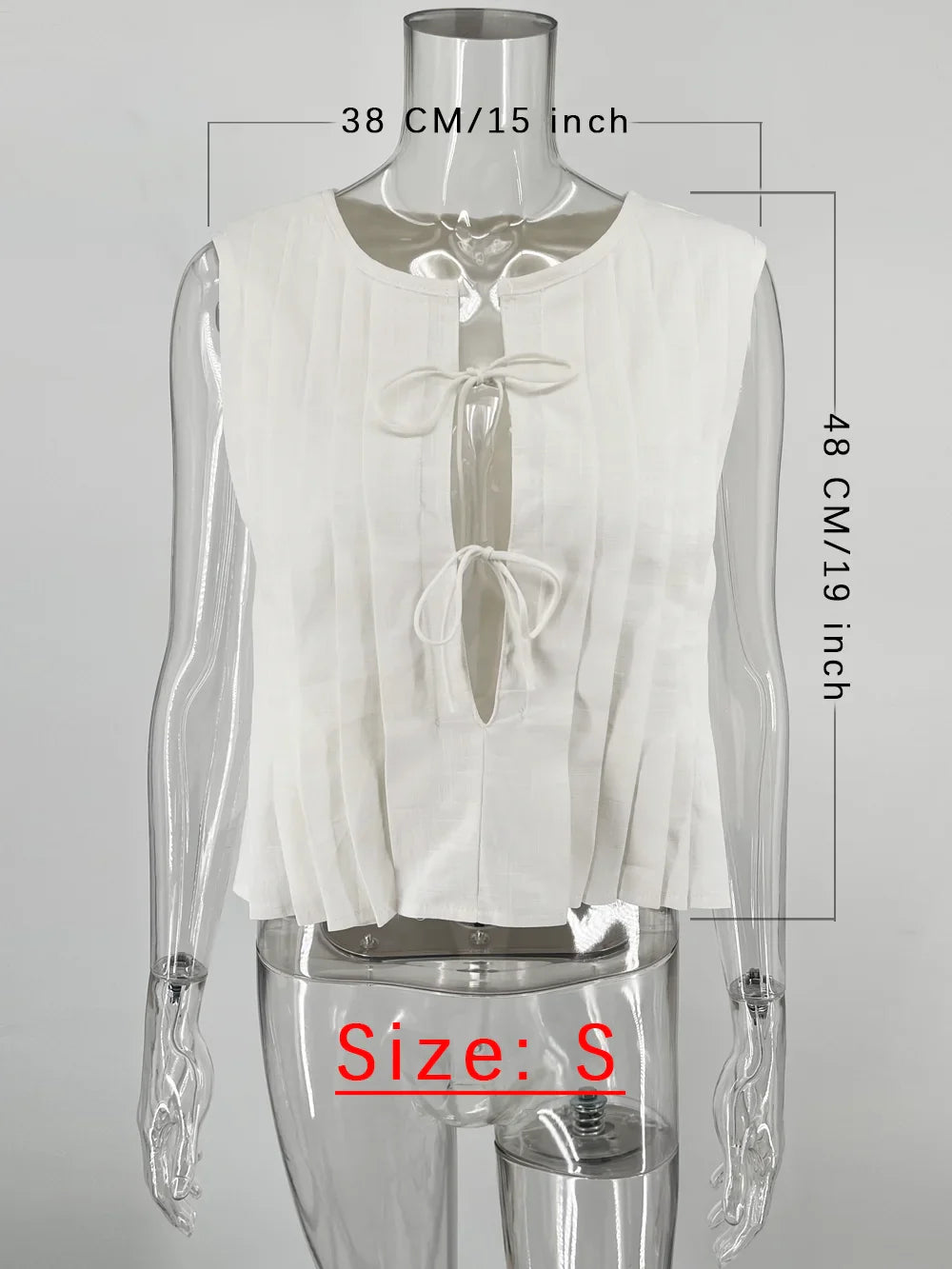 White Bandage Ribbed Tank Top Shirts For Women Hollow Out Sleeveless Slim Summer Fashion Vest Women's Lace-Up Vest Y2k Top