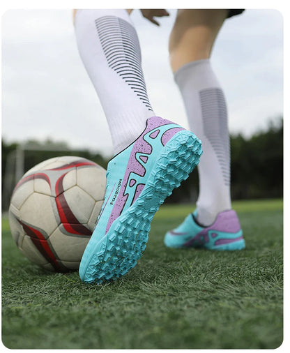 2026 New Men Soccer Shoes Breathable Football Boots FG/TF Turf Boots Non-Slip Wear Resistant Adult Outdoor Training Match Sports