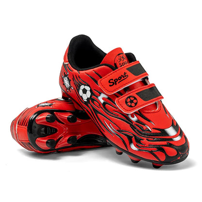 Kids Athletic Soccer Shoes Turf Football Sneakers Outdoor Firm Ground Soccer Shoes Child Anti-slip Football Sports Shoes