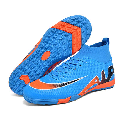 Men Professional Soccer Cleats FG/TF Football Boots Non Slip Breathable Training Shoes Outdoor Match Sneakers Grass Turf Sports
