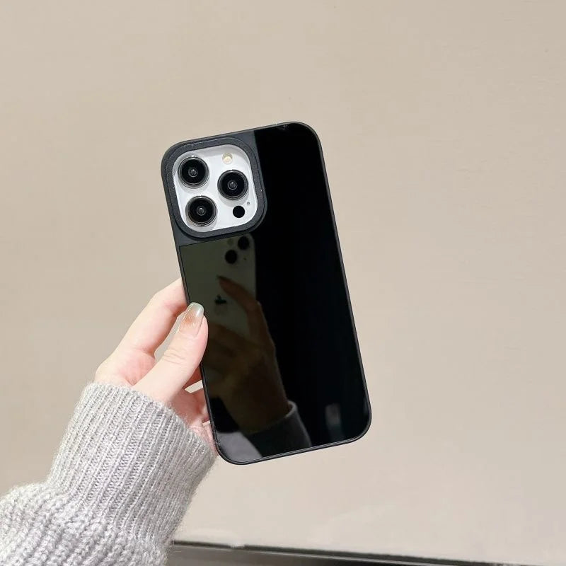 Luxury Makeup Mirror Phone Case For iPhone12 13 14 15 17Pro Max11 16Pro Max 17Pro iPhone Air 16Plus Hard Case MagSafe Compatible