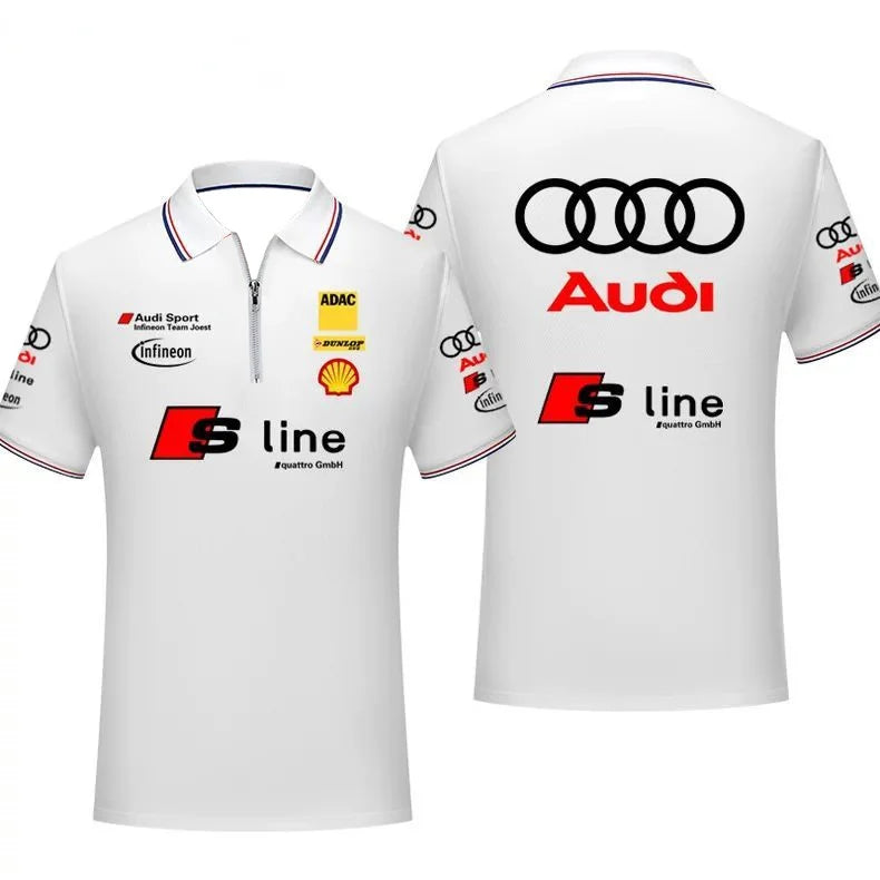 Infineon Team Joest Team T-Shirt POLO Shirt Racing Suit Breathable Comfortable Sweat Absorbing Quick Drying Short Sleeves