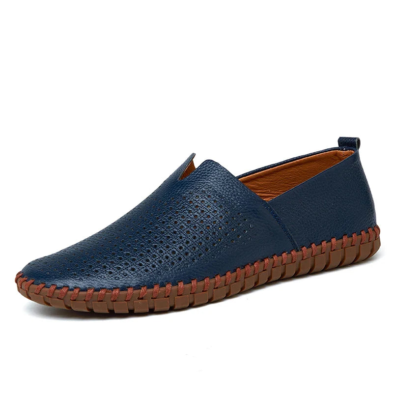 Fashion Men's Driving Shoes Handmade Leather Men Loafers Soft Breathable Men's Casual Shoes