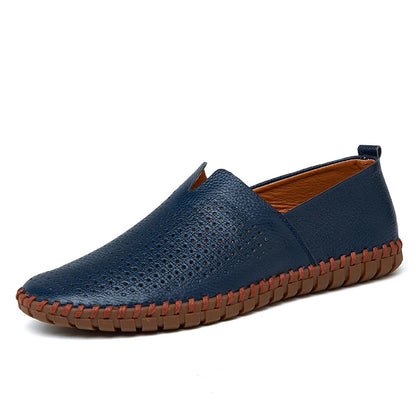 Fashion Men's Driving Shoes Handmade Leather Men Loafers Soft Breathable Men's Casual Shoes