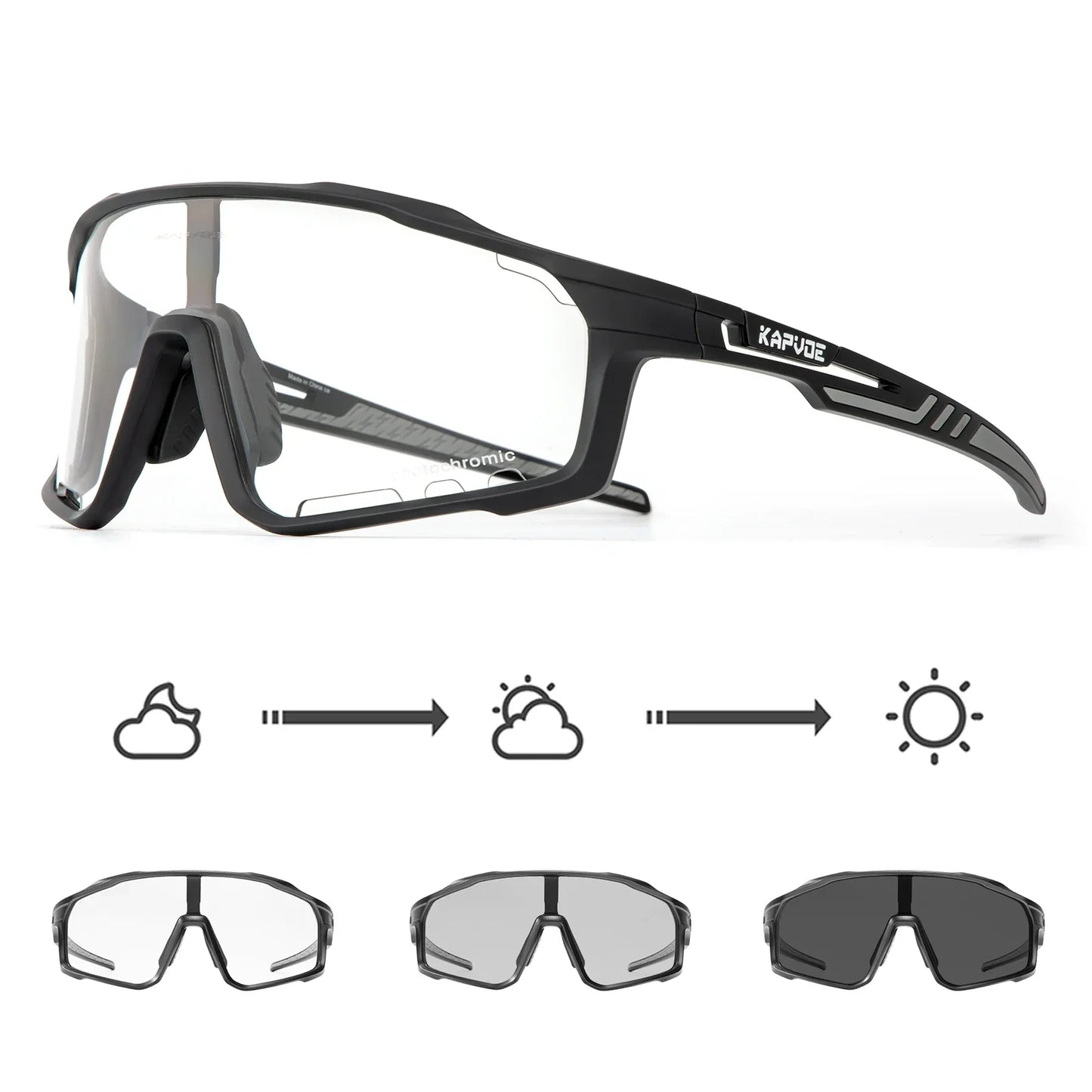 Photochromic Sunglasses Men's Women Sports Cycling Glasses Road Running Goggles MTB Bike Bicycle Mtb Eyewear For Driving