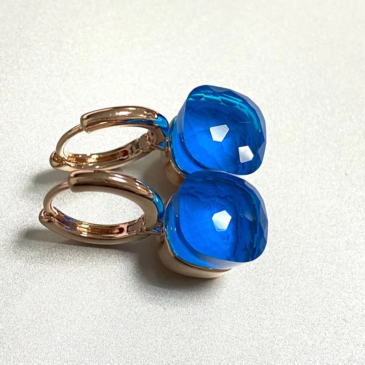 Classic Earrings For Women Amethyst Crystal Earrings Copper With Gold Plated Square Candy Colors Earrings Fashion Jewelry