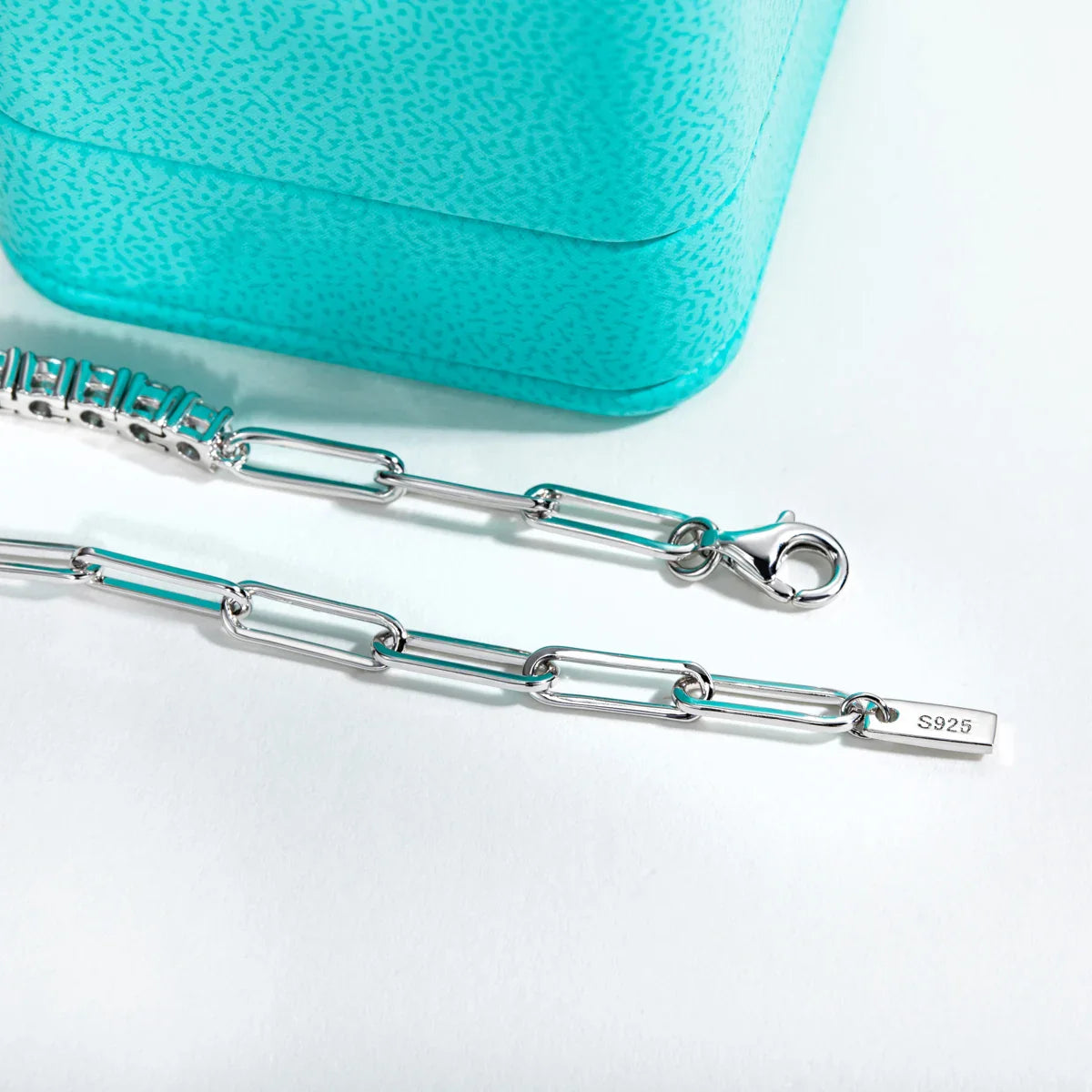 3mm Moissanite Tennis Bracelet On Hand 925 Sterling Silver Lab Created Diamond 16+4cm Adjustable Bracelets For Woman