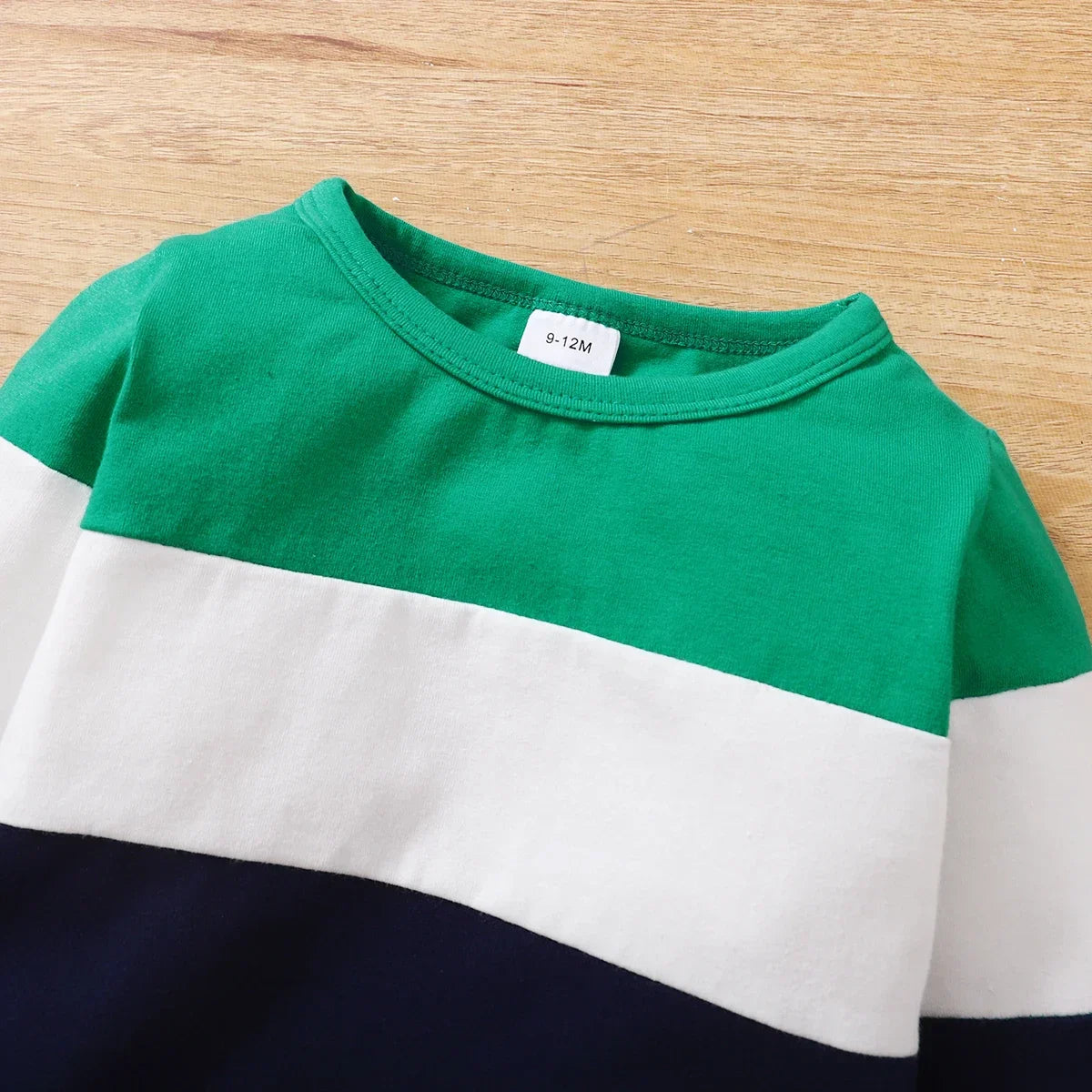 Newborn Baby Boy 2PCS Clothes Set Patchwork Long Sleeve T-shirt Top+Pants Set Autumn Sport Casual Outfit for Toddlers 0-2 Years