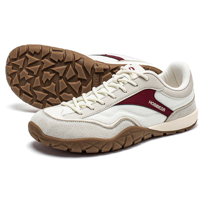 Wide Width Hiking Shoes Unisex Trekking Trail Running Sneakers Retro Non Slip Lace-Up Walking Shoes