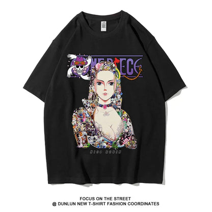 Men's Women's Two Dimensional Short Sleeve Sauron Choppa Loose Student Crew Neck Top Clothing