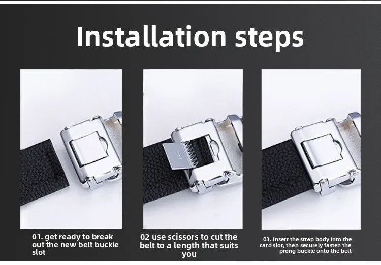 Automatic Buckle Alloy Pants Buckle Men's Letter Series Belt Buckle Belt Accessories Slot Automatic Buckle