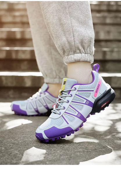 Sapatos de Caminhada Masculinos e Femininos Impermeáveis para Exteriores Tênis de Treino com Cadarço para Escalada Trekking Tênis de Montanha para Caminhada e Caça Tênis Táticos