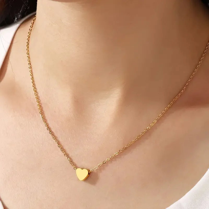Heart Star Moon Pendant Necklaces Tiny Charms Stainless Steel Choker Women/Girls Y2K Sweater Boho Jewelry Collares