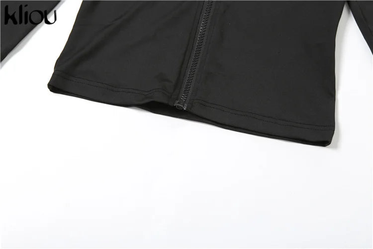 Casual Women 2 Piece Set Classic Tracksuits Solid Long Sleeve Zip-up Hood Tops+Slim Elastic Pants Sporty Concise Outfits