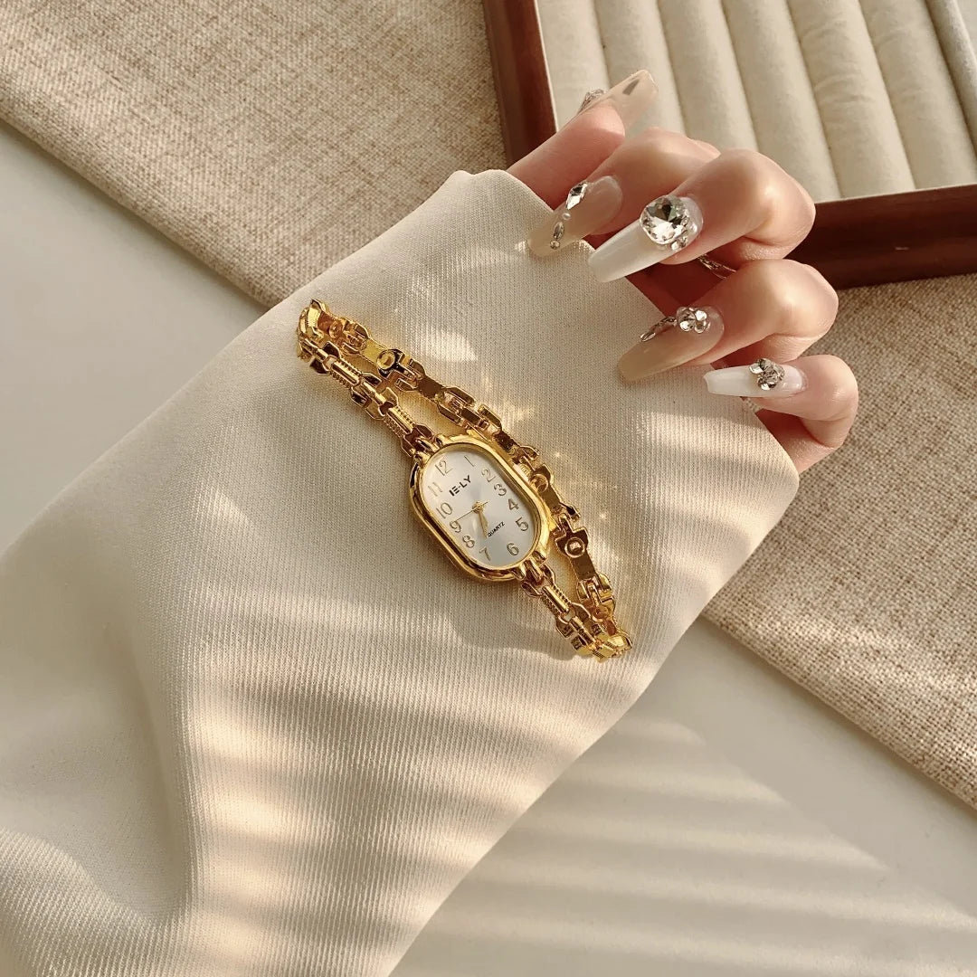 Women Watches Top Brand Luxury Wristwatches Ladies Fashion Gold  Bracelet Watch Female Elegant Clock Women montre femme