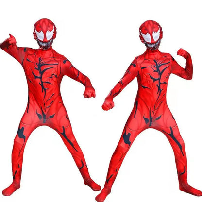 Kids Superhero Bodysuit Miles Cosplay Peter Parker Cartoon Costume Halloween Hooded Set Holiday Costume Jumpsuit Hoodie Separate