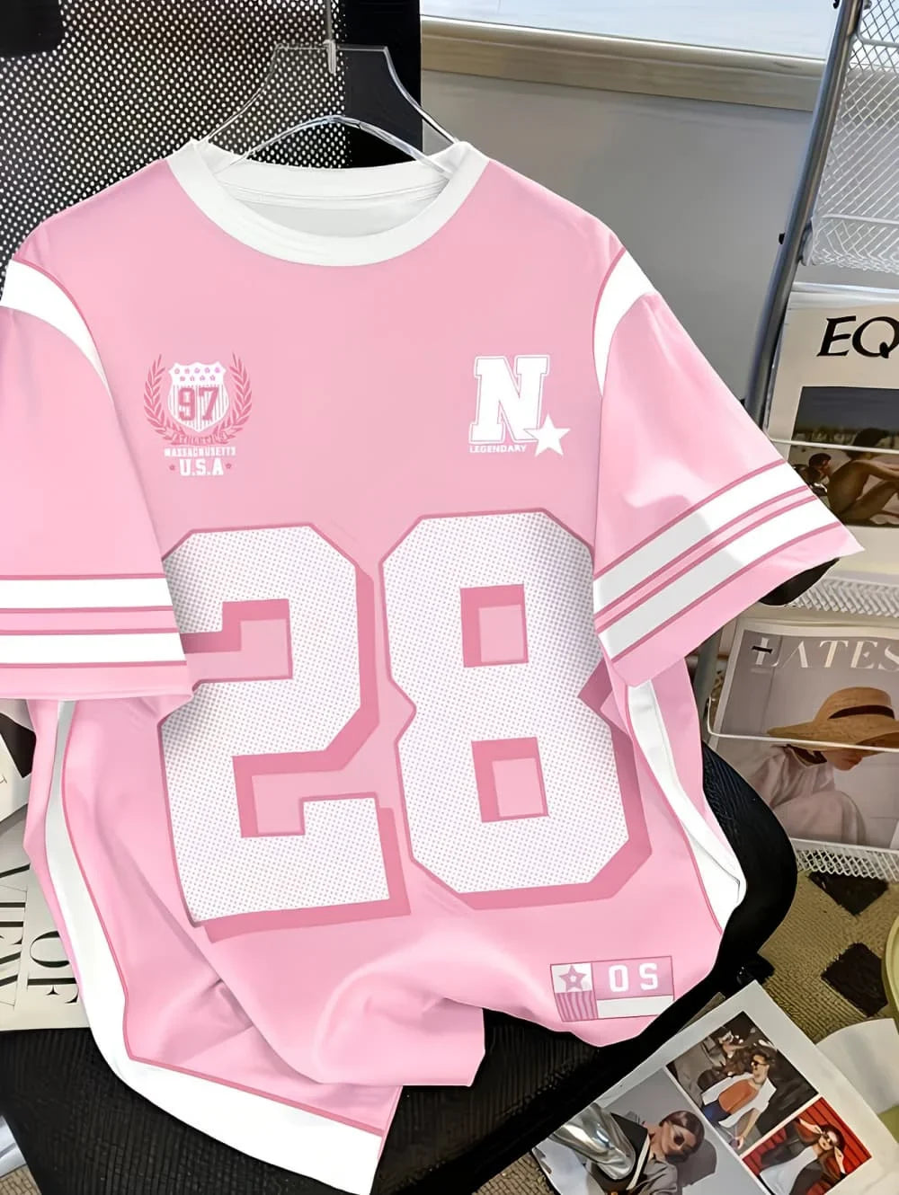 Summer Number Digital 3D Printed T-Shirt for Kids Sports Style Top Patchwork Short Sleeve Sports Football Jersey Y2k Loose Tops