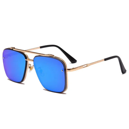 Sunglasses Cool Men Vintage Luxury Brand Design Metal Sun Glasses Women