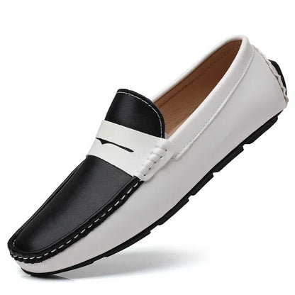 Business Shoes Fashion Casual Shoes Man Luxury Leather Loafers Breathable Slip on Male Boat Shoes Moccasins Driving Shoe