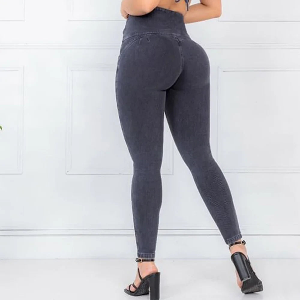 Sexy Skinny Jeans Women High Waist Peach Hip Elastic Denim Pants Women's Tight Feet Pencil Pants Beautiful Design 2023 Trousers