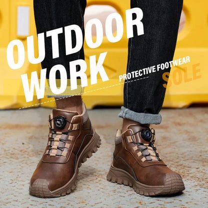 Men's Fashionable Safety Shoes 6KV Insulated Breathable Water-Resistant Anti-Slip Comfortable Work Footwear for Casual And Profe