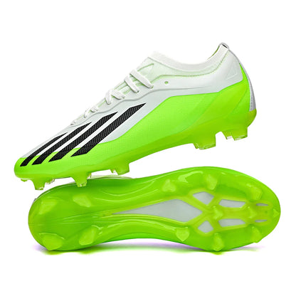 New Men Soccer Shoes Outdoor Football Boots Cleats Adult Training Boys Breathable Sport Long Spikes Non Slip Match Comfortable