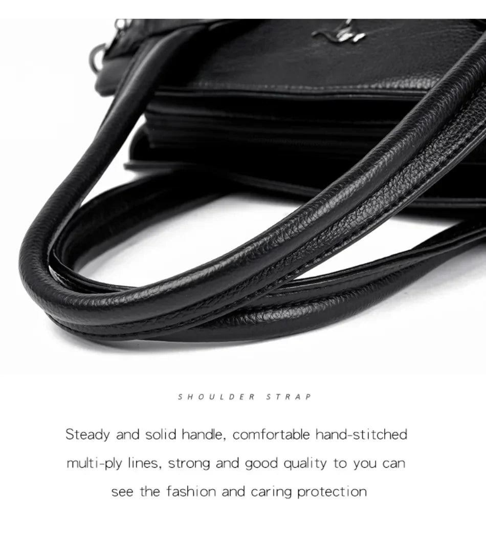 Luxury Purses and Handbags High Quality Soft Leather Shoulder Crossbody Bags for Women 2024 Elegant Tote Messenger Sac A Main