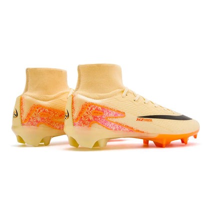 Kids Soccer Cleats for Boys and Girls Youth High-top Football Shoes Outdoor Athletic Turf Soccer Shoes